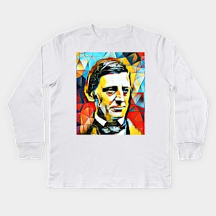 Ralph Waldo Emerson Portrait | Ralph Waldo Emerson Artwork 15 Kids Long Sleeve T-Shirt